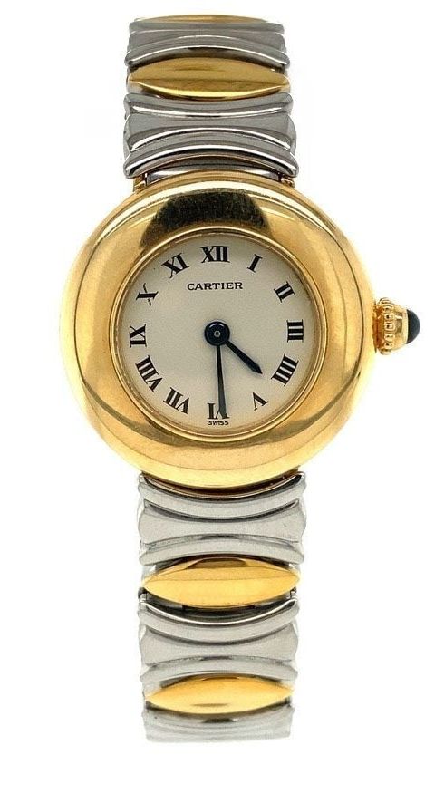 Vintage Cartier Baignoire Round Watch